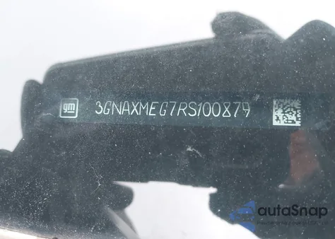 2024 Chevrolet Equinox Fwd Rs из США, поврежденный, VIN 3GNAXMEG7RS100879